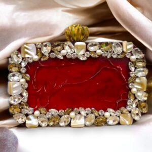 Ruby Reflections Clutch